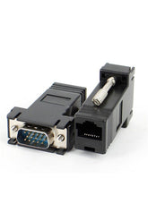 RJ45 to VGA Adaptör Çevirici Dönüştürücü Ek 30 Metre Uzatıcı Cat5/6